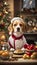 Festive Beagle Chef: Crafting a Christmas Dinner Wonderland in the Heartwarming Kitchen