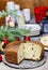Festive bread on christmas table
