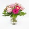 A festive bunch of flowers with roses and Gerberas