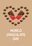 festive card for world and international chocolate day