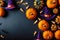 Festive Chalkboard Halloween, Candy & Witches\\\' Hats, AI Generated