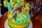 Festive children cake happy birthday