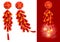 Festive Chinese Firecrackers Or Petard Set