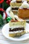 Festive Christmas cake caramel biscuit