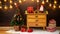Festive Christmas idyll Handcrafted wooden decorations and shades of red
