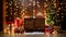 Festive Christmas idyll Handcrafted wooden decorations and shades of red