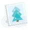 Festive Christmas and New Year postage-stamp