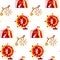 Festive Circus Seamless Pattern