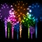 Festive color firework background