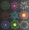 Festive Colorful Firework Salute Burst on Transparent Background