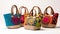 Festive and Colorful Vibrant Ladies\\\' Fancy Handbags for Every Occasion\\\