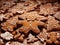 Festive Confections: Abstract Gingerbread Delight