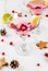 Festive cranberry martini