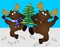 Festive Dancing Moose