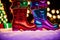 Festive Delights Candy Filled Christmas Boots to Sweeten Your Holidays.AI Generated