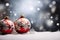 Festive Delights Captivating Christmas Decoration with Sparkling Christmas Balls. created with Generative AI