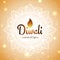 Festive diwali card. Diwali vector illustration. Design template with light festive golden background. Shining background