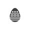 Festive Easter egg vector icon