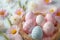 Festive Easter tradition Colorful eggs and pastel colors spread cheer