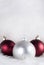 Festive Elegance: Christmas Decorations on White Fur with Red and White Accents