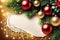 Festive Elegance: Christmas Tree and Ornamental Background