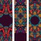 Festive ethnic banner set