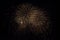 Festive fireworks in the night sky