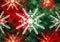 Festive Flurries: A Vibrant Snowflake Plaid Closeup with Bold La
