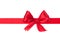 Festive gift ribbon and bow