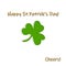 Festive greeting card for Saint Patrick`s Day