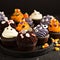 Festive Halloween cupcakes and treats