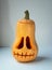 Festive halloween pumpkin on light background