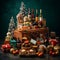 Festive Hamper Filled with Delights - Holiday Themed