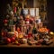 Festive Hamper Filled with Delights - Holiday Themed