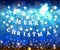 Festive light background with bokeh and stars