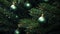 Festive Macro Christmas Tree Background AI Generated