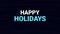 Festive motion animation with neon text. Modern glitch effect for holiday, party, Christmas, New Year 2022. Glowing New year`s ins