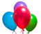 Festive multicolor rgb balloons