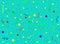 Festive Party Confetti Background on Blue Background