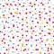 Festive pattern with colorful little circles. Chaotic polka dot background.
