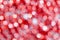 Festive red, silver and golden background of hexagonal sprockets