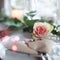 Festive romantic place setting