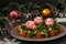 Festive Salad decorated Boiled Egg pigs