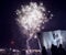 Festive salute of fireworks on New Year\'s night. On January 1, 2016 in Amsterdam - Netherland.