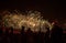 Festive salute of fireworks on New Year\'s night. On January 1, 2016 in Amsterdam - Netherland.