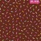 Festive seamless pattern with confectionery sprinkling. Repeated