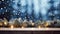 festive and snowy Christmas background with a designated area for copy-text.