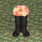 Festive soldier\'s boots