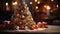 Festive Splendor: Christmas Tree and Decorations