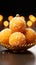 Festive sweetness Motichoor laddu, adored Indian treat for celebrations, brimming with flavor